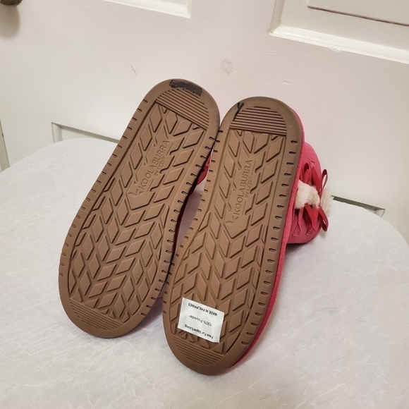 NWOB Koolaburra By UGG Suede Pink Short Boots Size 5 - Picture 6 of 10
